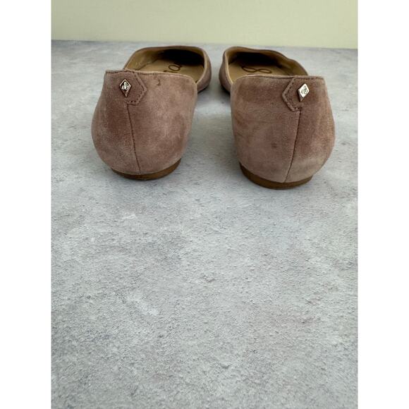 Sam Edelman Rodney D'Orsay Pink Suede Pointed Toe Flats Shoes Size 8.5 - Picture 5 of 12